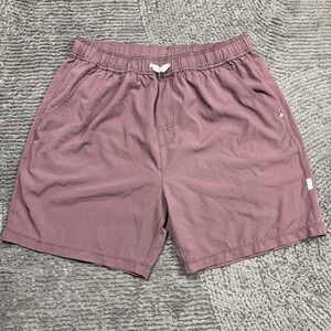 Vuori Banks Shorts Men's XL Burgundy Maroon Elastic Waist Drawstring Lined